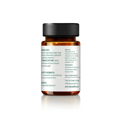 Hemp tablet bottle with label on a white background