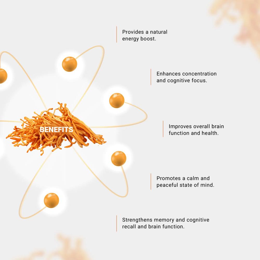 Infographic of health benefits with orange elements and text on a white background.
