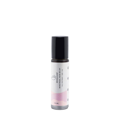 Menstrual product bottle on a white background