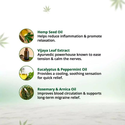 List of essential oils with their benefits on a light green background