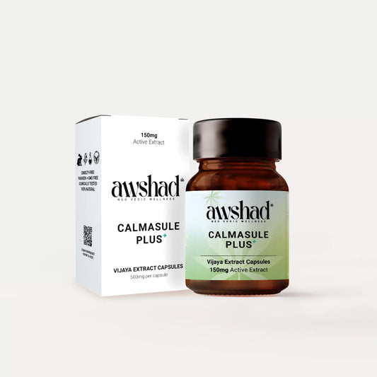 an image of a bottle of calmasule cbd oil capsules